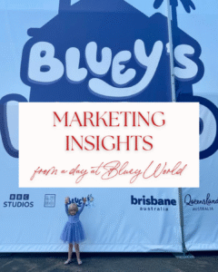 Pic of small child at Bluey's World